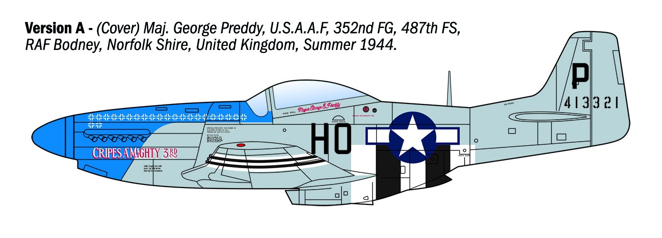 Italeri 1/72 P-51D Mustang Aces # 1484