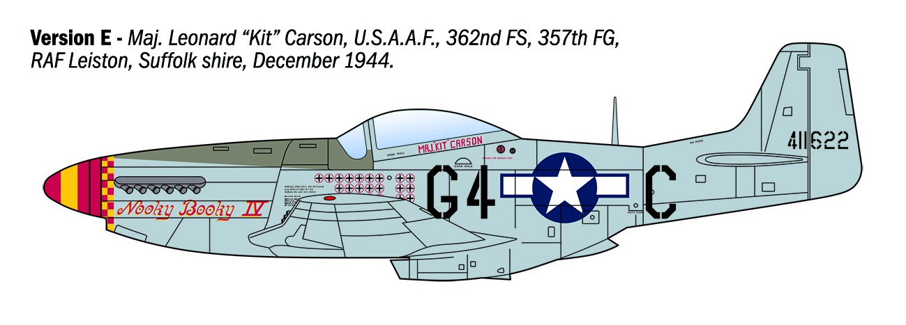 Italeri 1/72 P-51D Mustang Aces # 1484