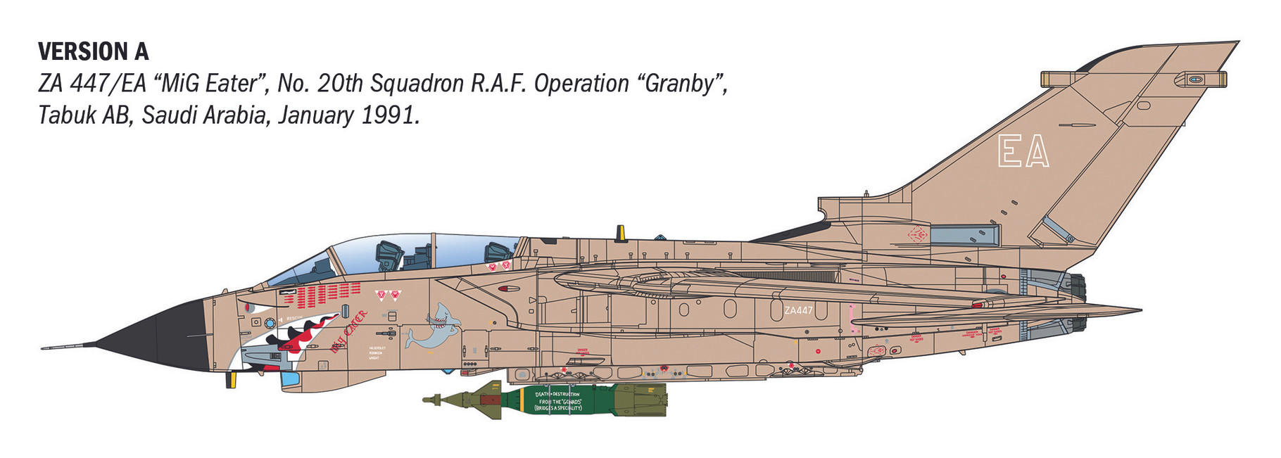 Italeri 1/32 Tornado GR.1 Desert Storm RAF Aircraft # 2521