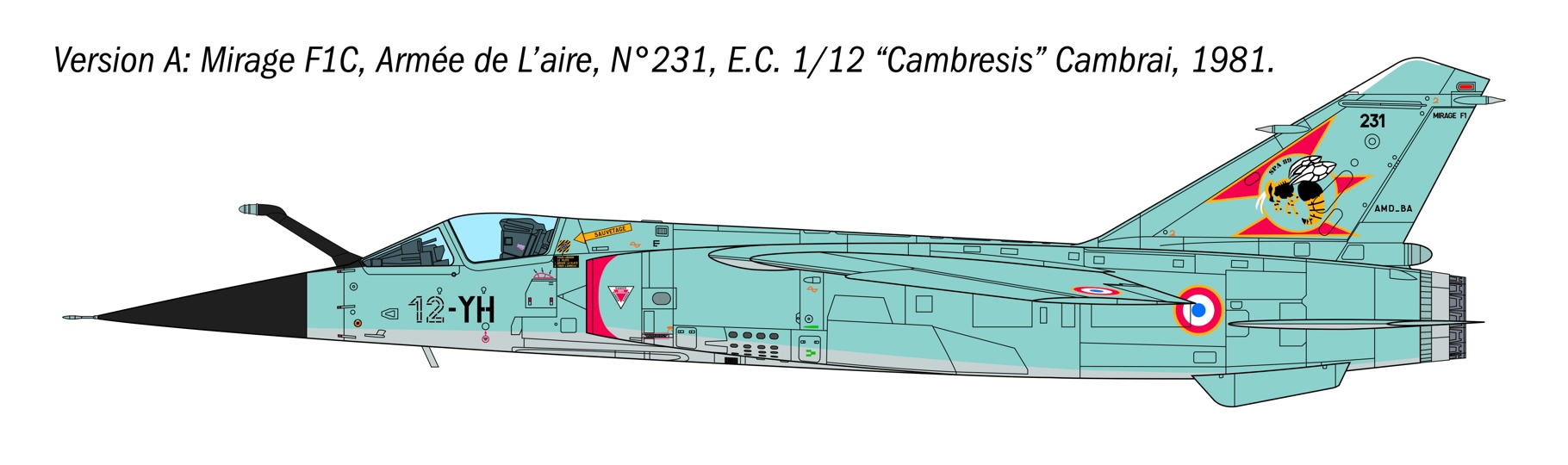 Italeri 1/48 Mirage F1 C/CR # 2839