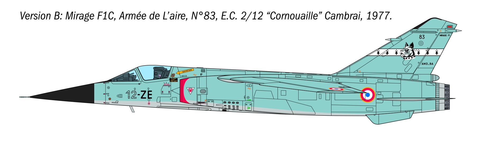 Italeri 1/48 Mirage F1 C/CR # 2839