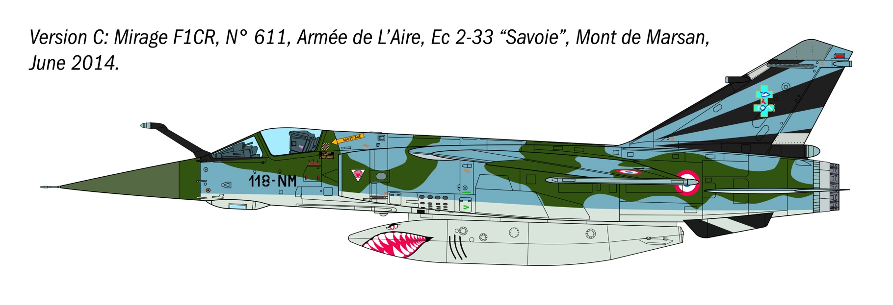 Italeri 1/48 Mirage F1 C/CR # 2839