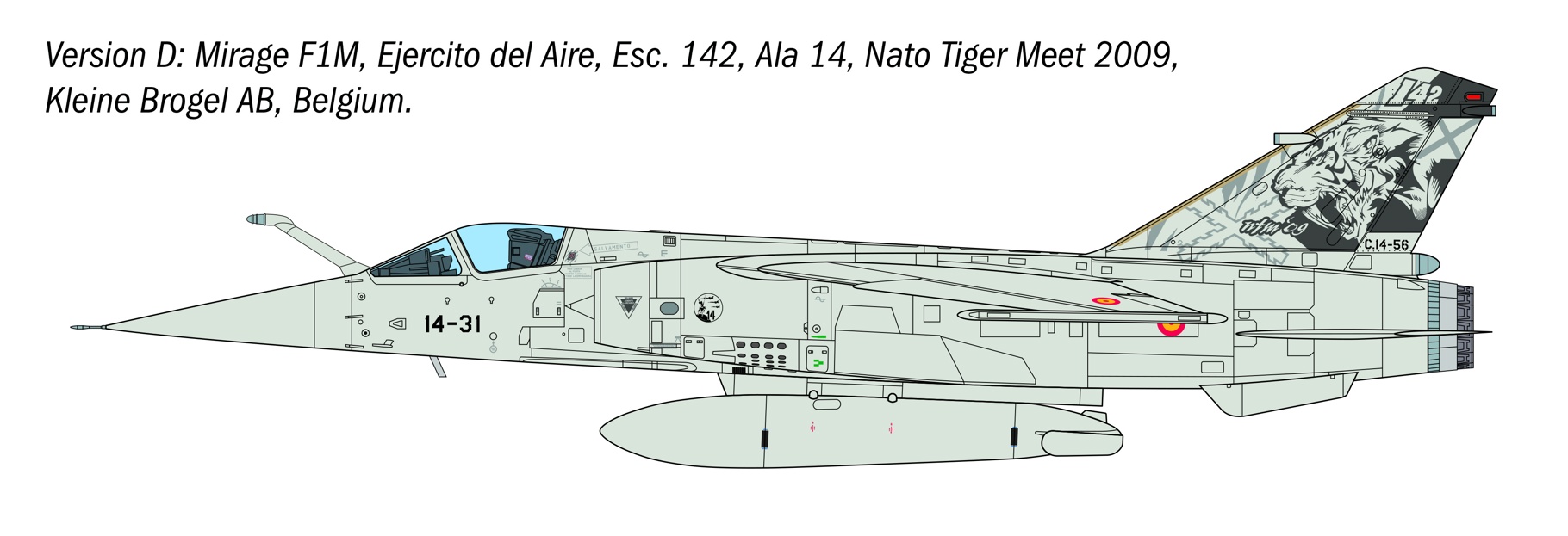 Italeri 1/48 Mirage F1 C/CR # 2839