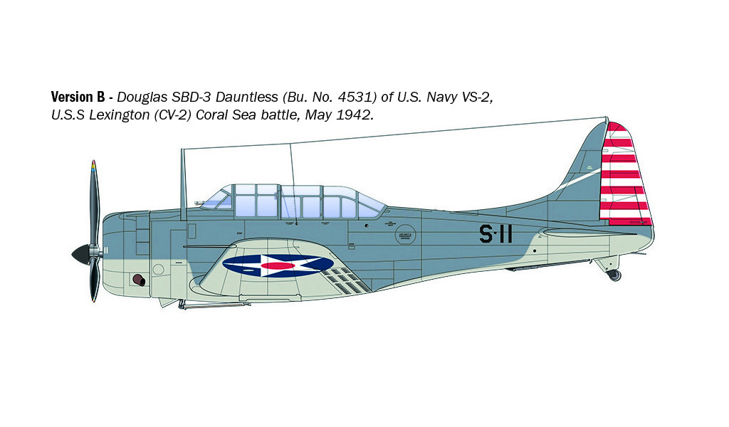 Italeri 1/48 USN Douglas SBD-3 Dauntless # 2841