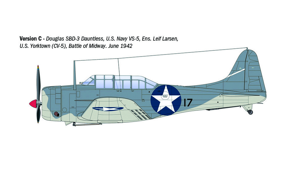 Italeri 1/48 USN Douglas SBD-3 Dauntless # 2841