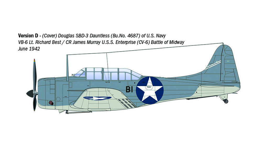 Italeri 1/48 USN Douglas SBD-3 Dauntless # 2841