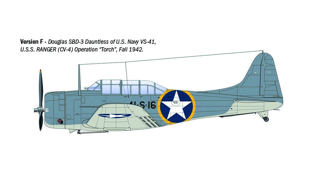 Italeri 1/48 USN Douglas SBD-3 Dauntless # 2841