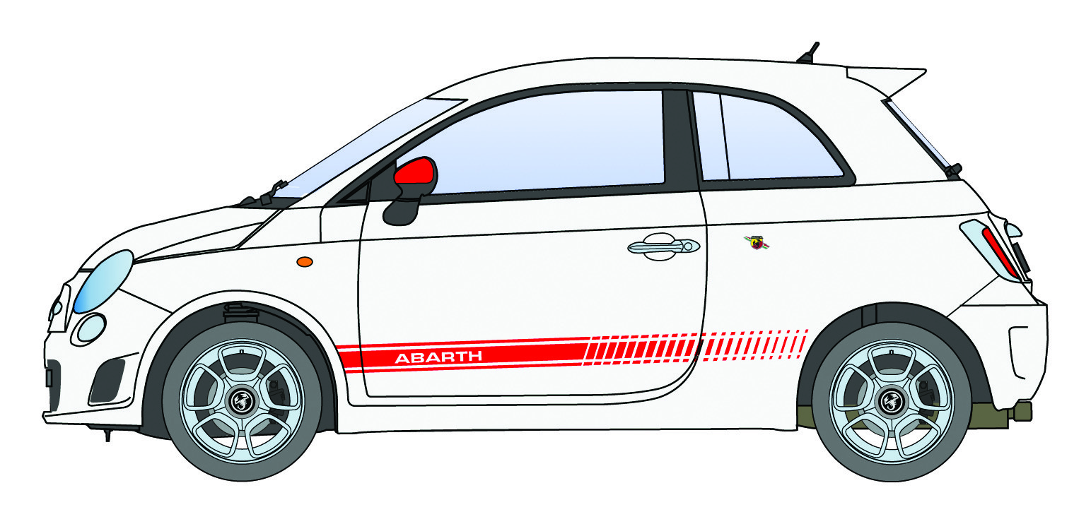 Italeri 1/24 Fiat 500 Abarth (2008) # 3674