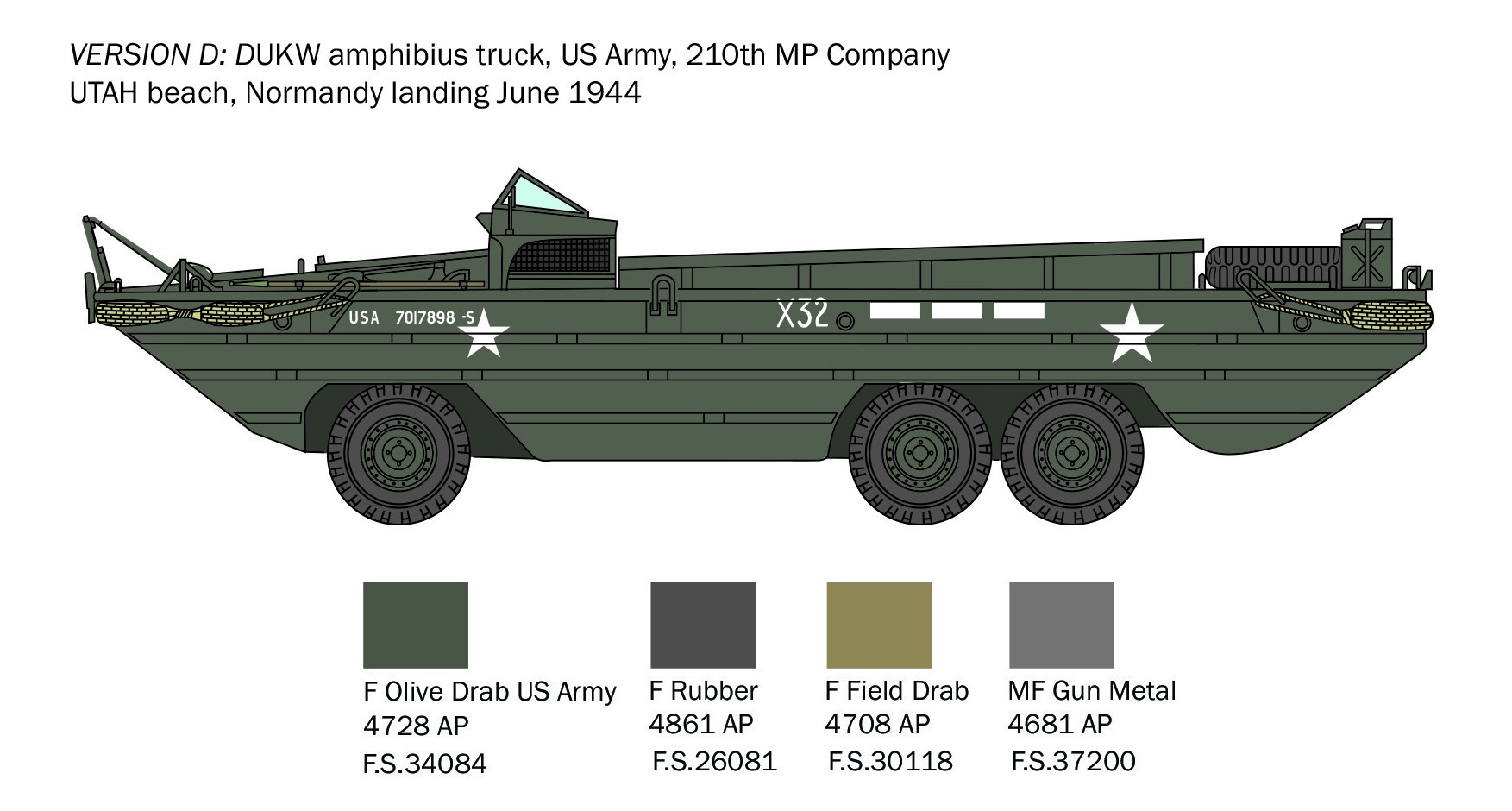 Italeri 1/35 DUKW Amphibious Truck # 6392
