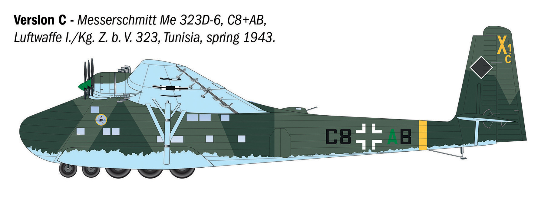 Italeri 1/72 Messerschmitt Me 323 Gigant # 90104