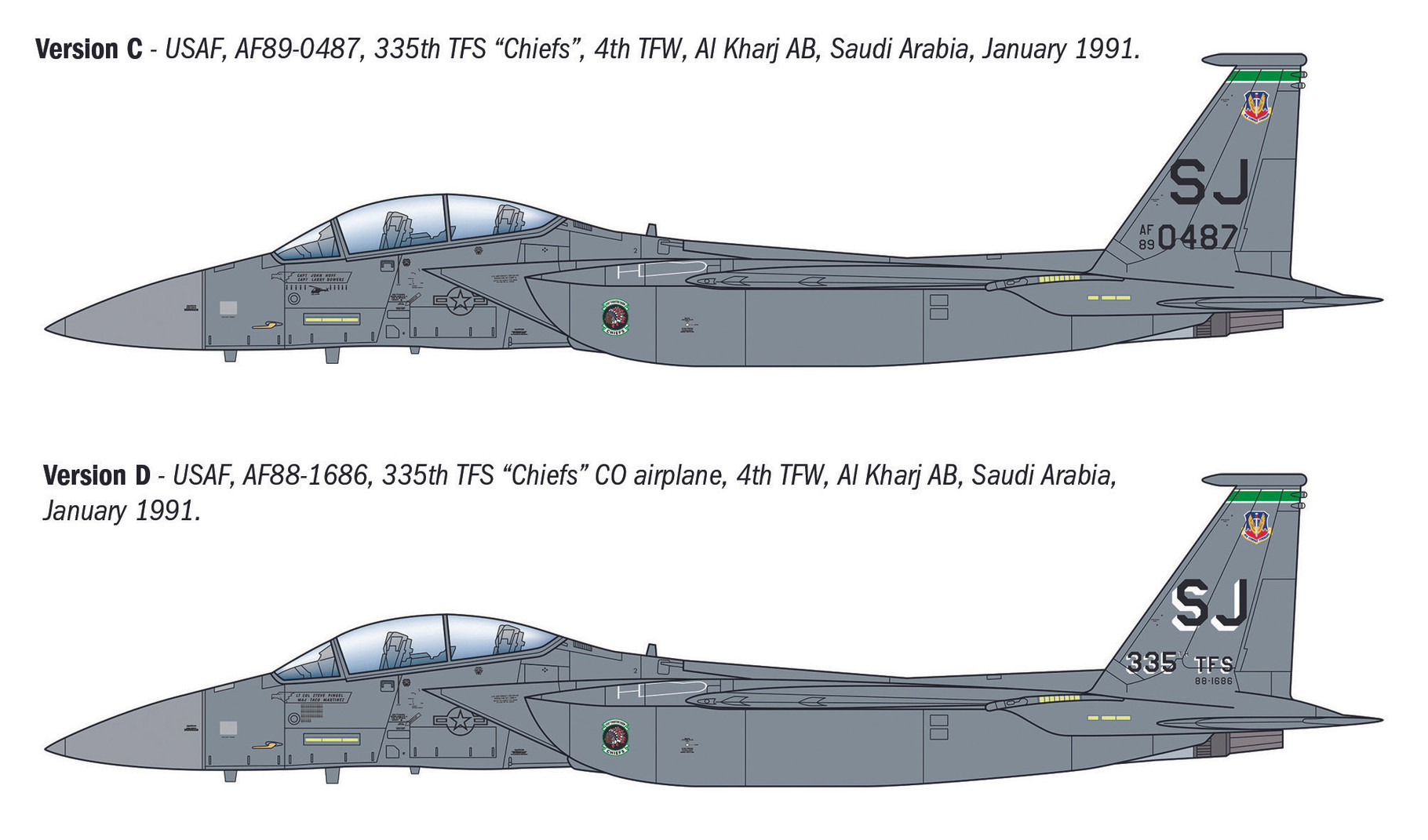 Italeri 1/72 McDonnell Douglas F-15E Strike Eagle # 90166