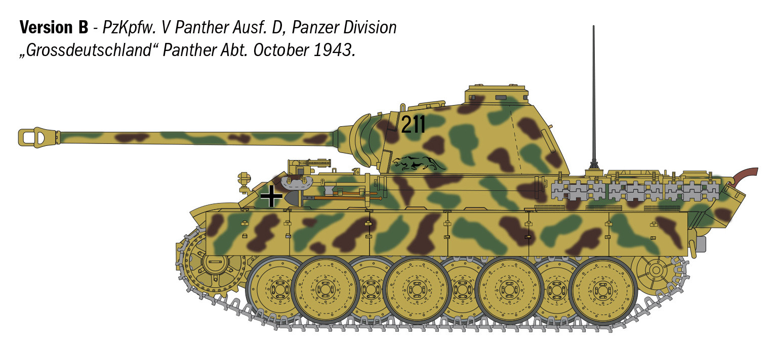 Italeri 1/35 Pz. Kpfw. V Panther Ausf. D # 90290