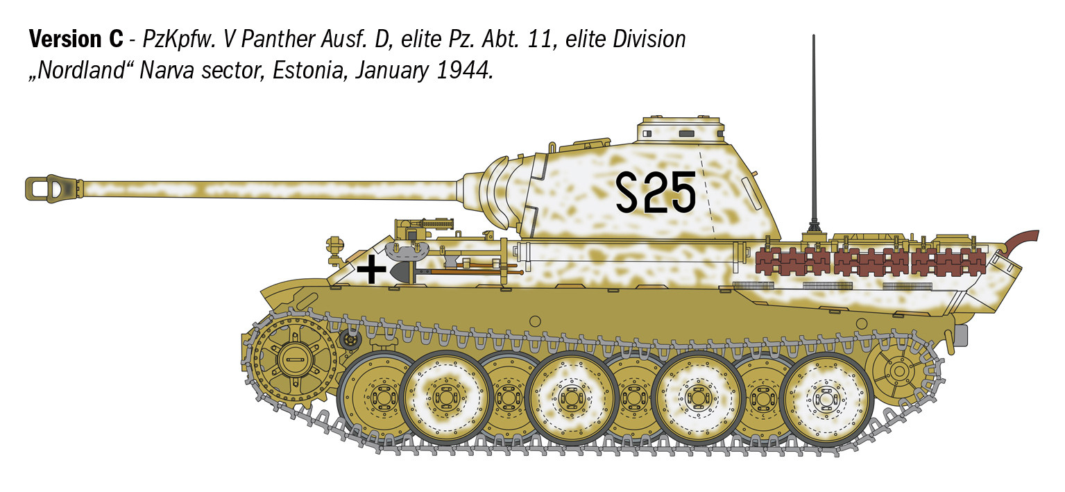 Italeri 1/35 Pz. Kpfw. V Panther Ausf. D # 90290