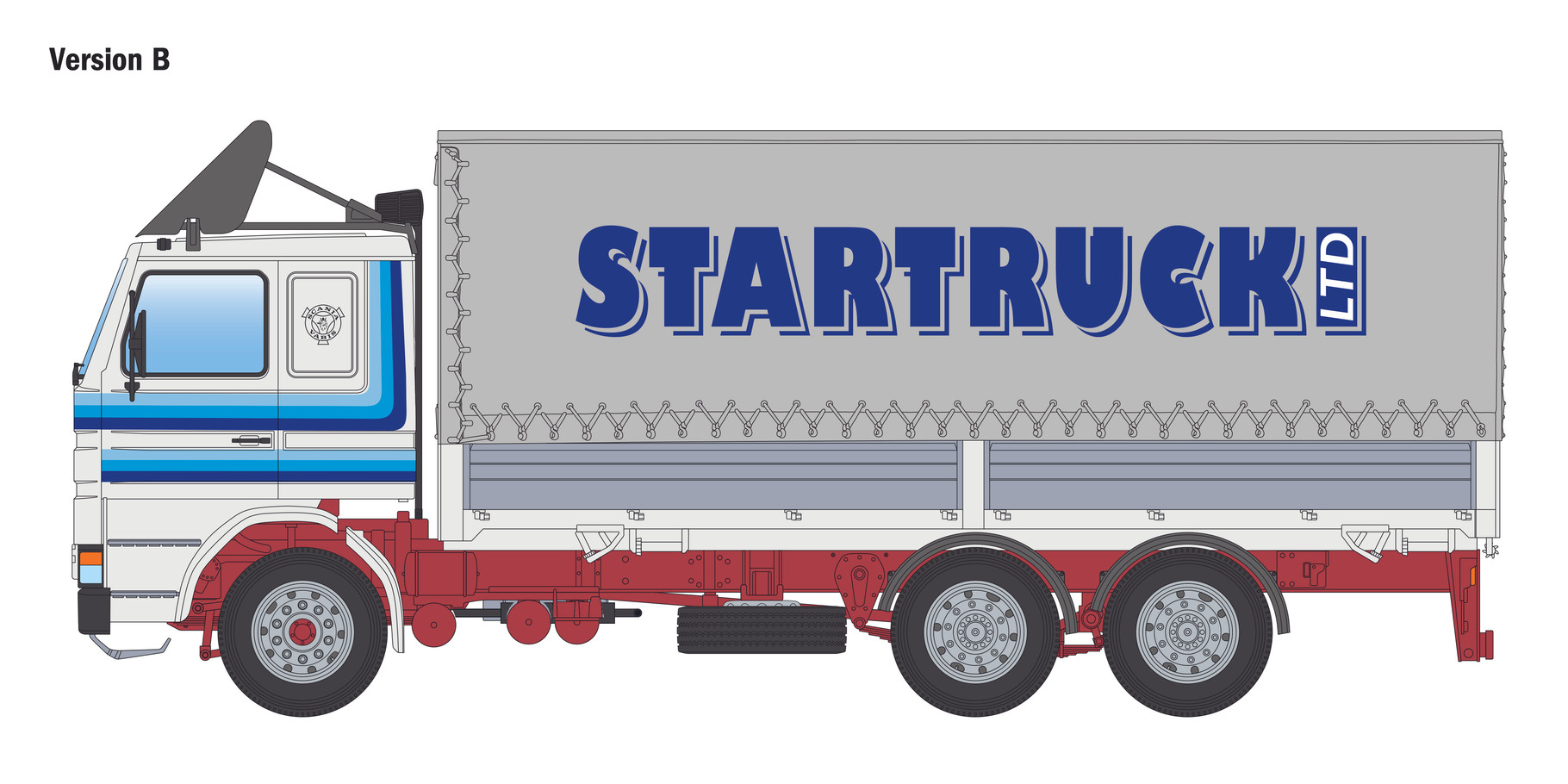 Italeri 1/24 Scania 142H 6x2 Canvas # 90762