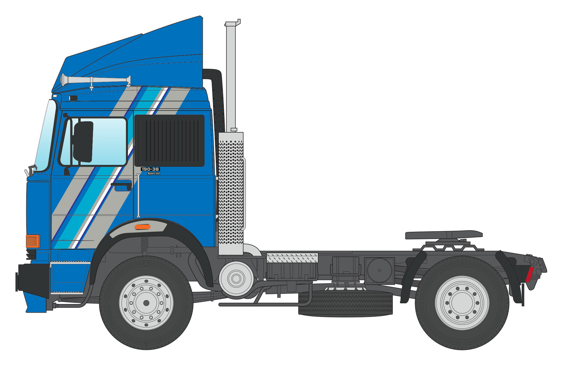 Italeri 1/24 Iveco Fiat 190.38 Cowboy Truck # 90767