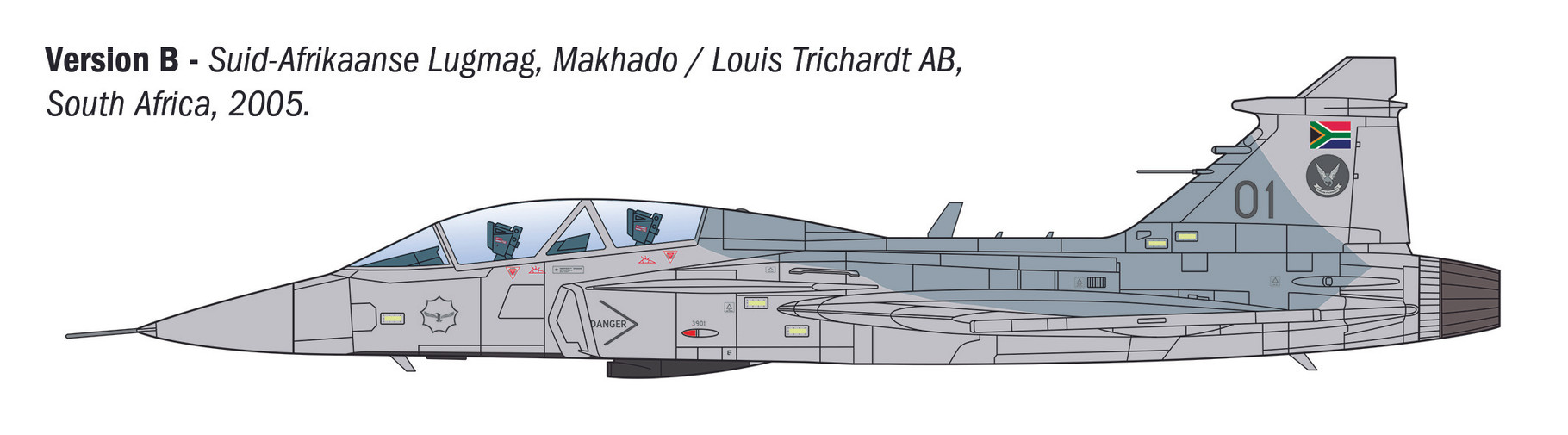 Italeri 1/72 JAS-39 Twin Seater # 91216