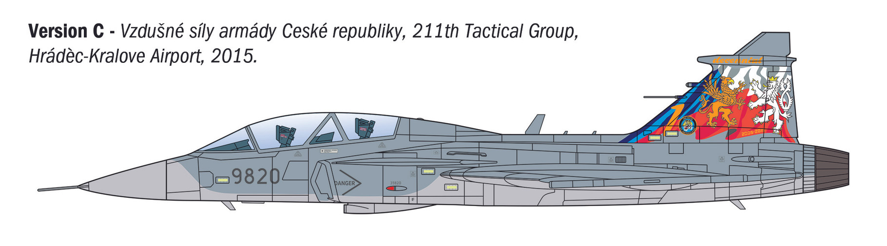 Italeri 1/72 JAS-39 Twin Seater # 91216