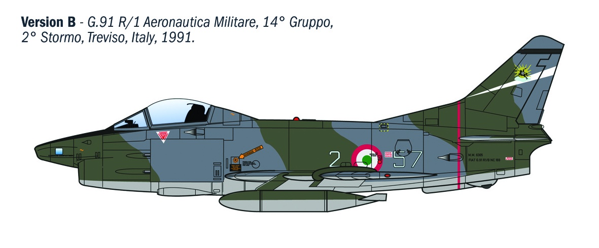 Italeri 1/48 G.91 R1/R3 "Gina" # 92645