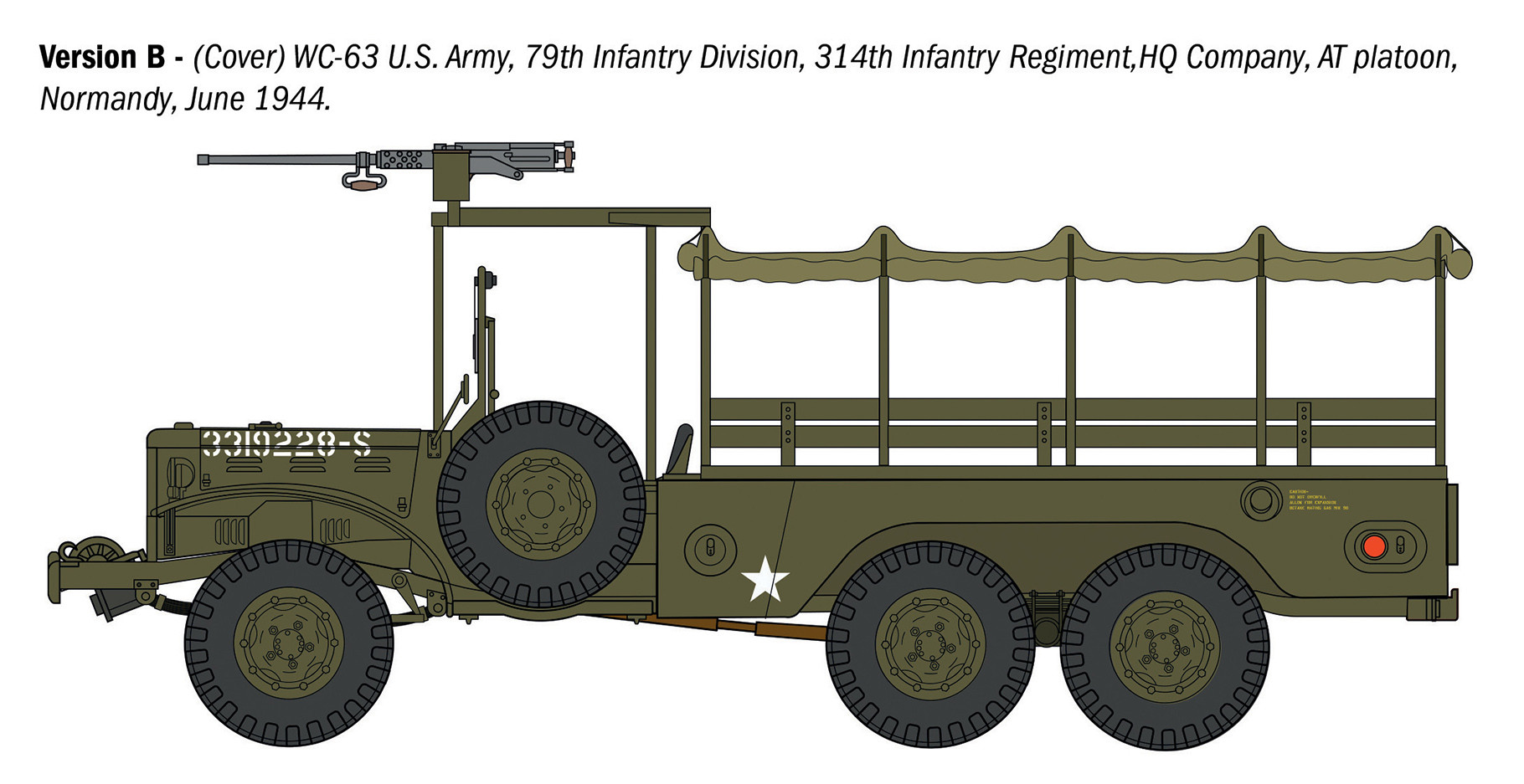 Italeri 1/35 Dodge WC62 1½ ton 6x6 Truck # 96230
