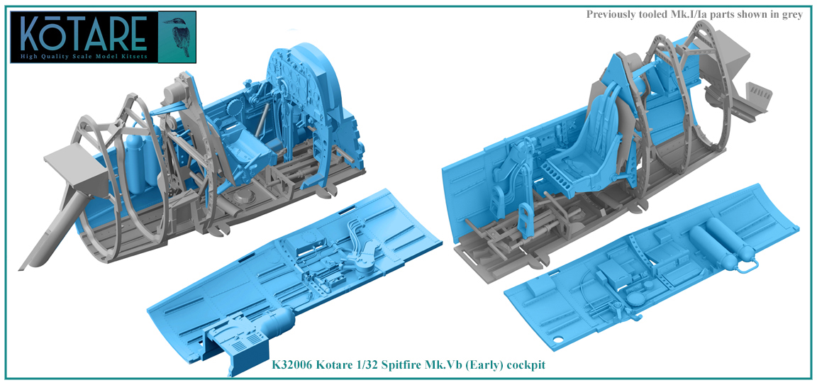 Kotare 1/32 Supermarine Spitfire Mk.Vb (Early) # 32006