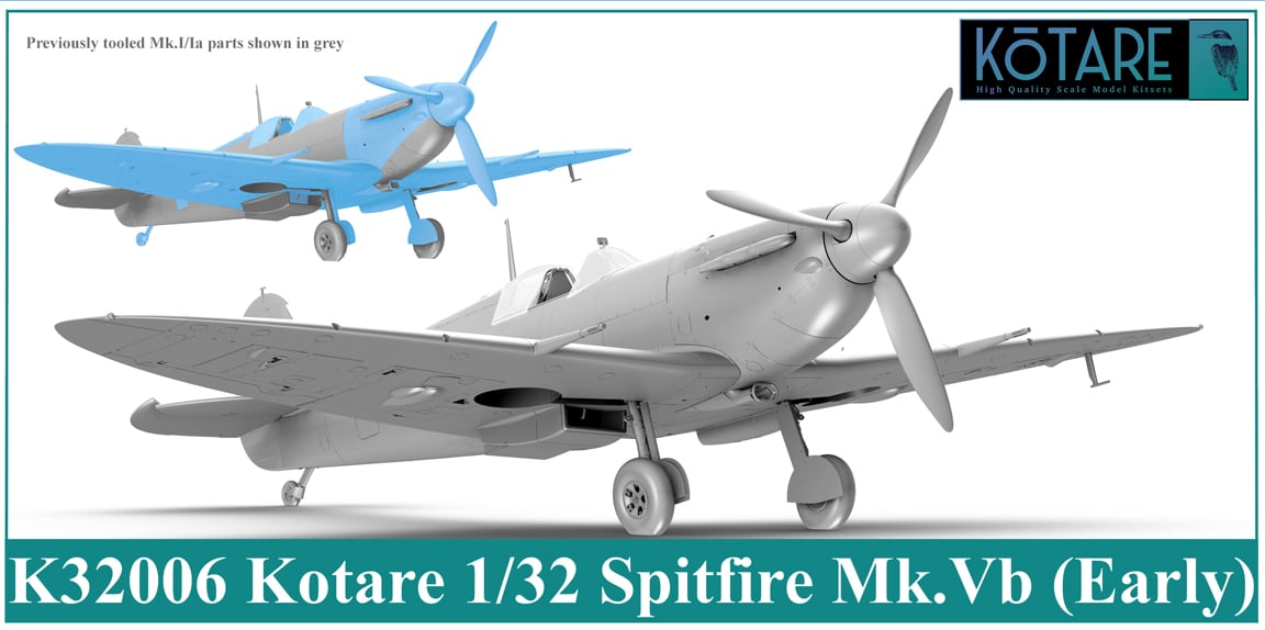 Kotare 1/32 Supermarine Spitfire Mk.Vb (Early) # 32006