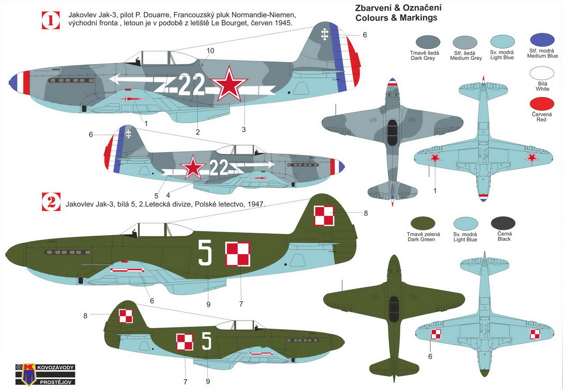 Kovozavody Prostejov 1/72 Yakovlev Yak-3 'Fighter' # CL7214