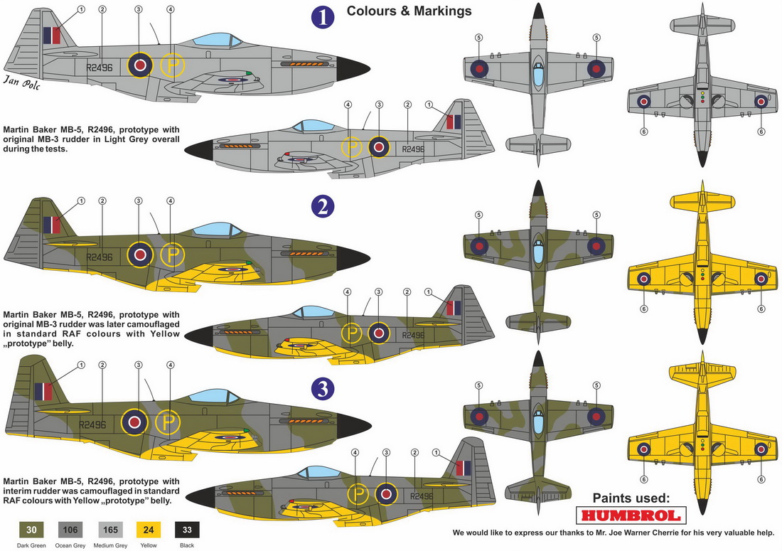 Kovozavody Prostejov 1/72 Martin-Baker MB.5 'British prototype 1944' # 7203