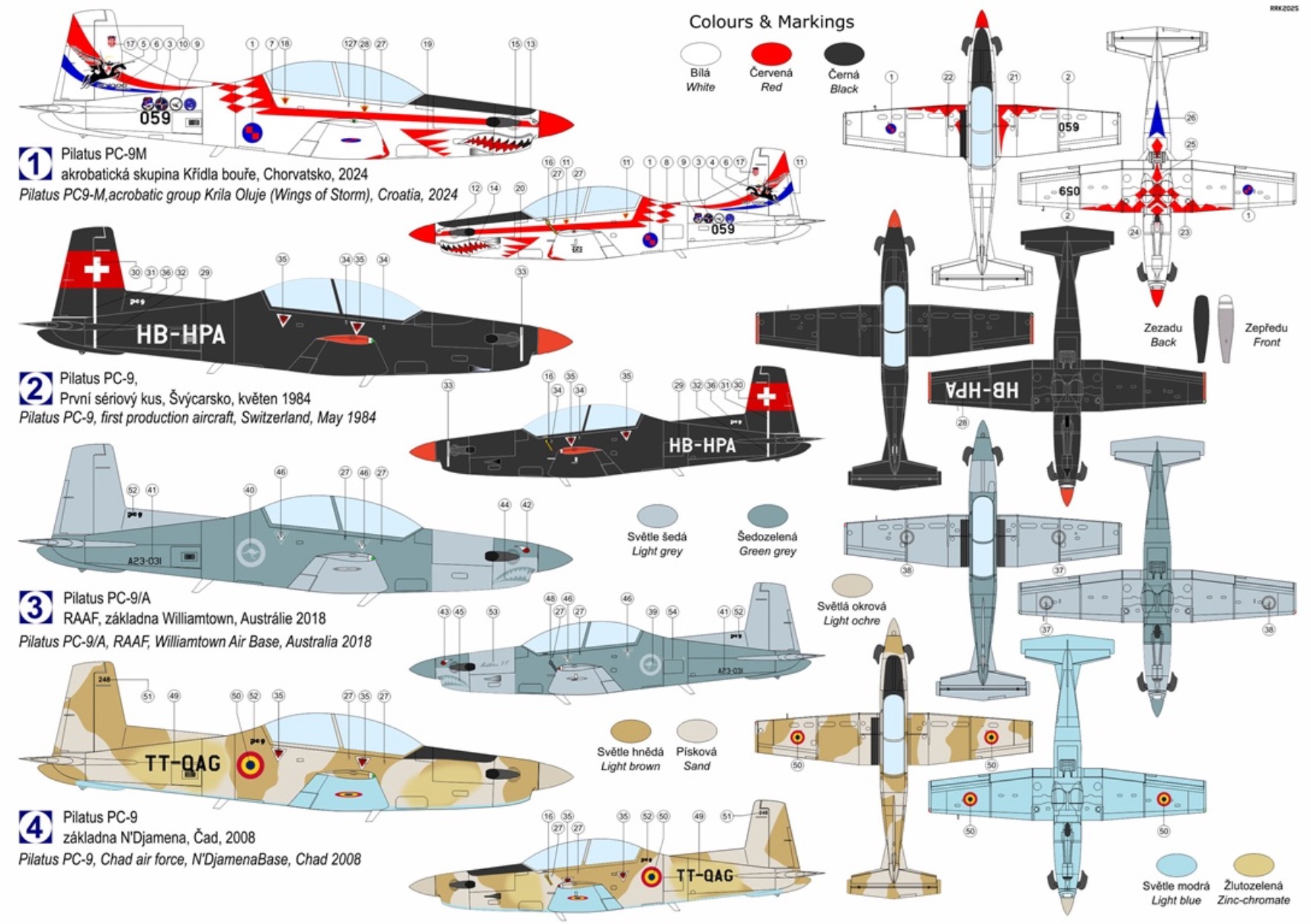 Kovozavody Prostejov 1/72 Pilatus PC-9/A/M # 7210