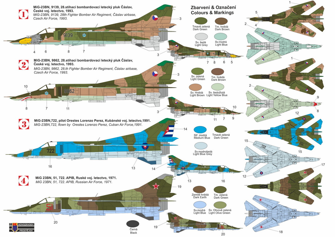 Kovozavody Prostejov 1/72 Mikoyan MiG-23BN Hi-Tech Edition # 7216