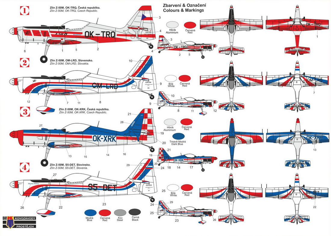 Kovozavody Prostejov 1/48 Zlin Z-50M 'M-137 Engine' # 4827