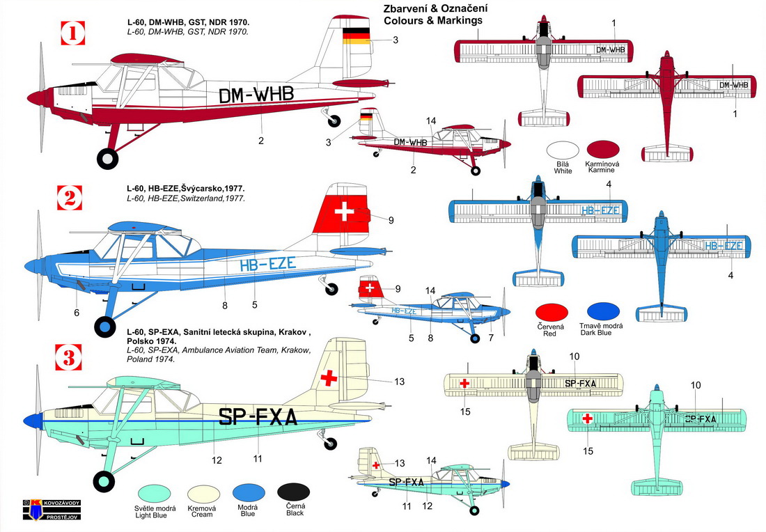 Kovozavody Prostejov 1/72 Let L-60 'Export Brigadyr' (In-Line Engine) New Mould # 72383
