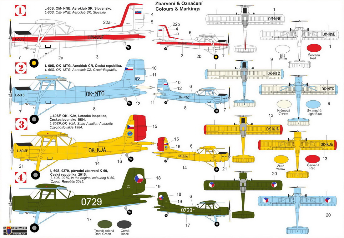 Kovozavody Prostejov 1/72 Let L-60S/SF 'Brigadyr' (Radial Engine) New Mould # 72385