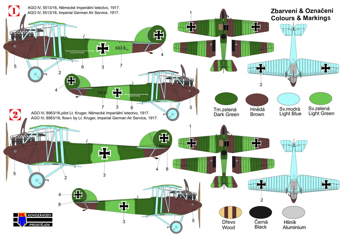 Kovozavody Prostejov 1/72 AGO C.IV 'Late' # 72398