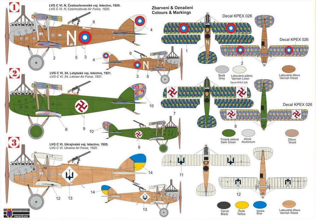 Kovozavody Prostejov 1/72 LVG C.VI 'Other Service' # 72403