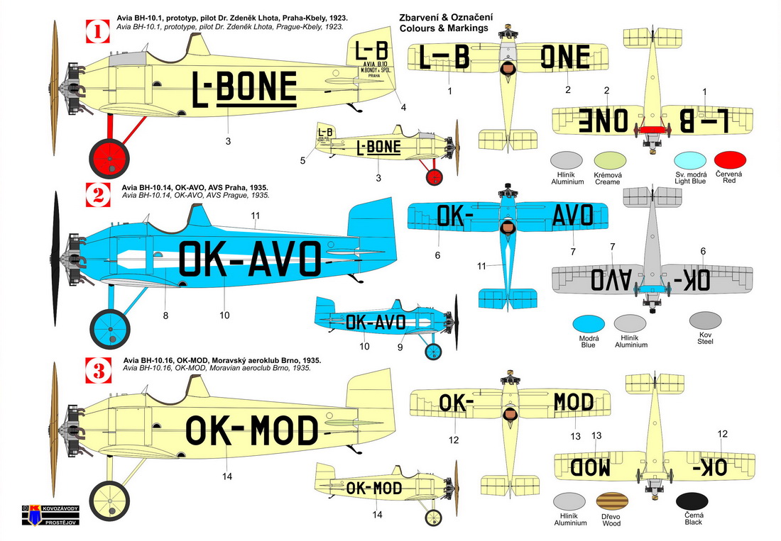 Kovozavody Prostejov 1/72 Avia BH-10 Czechoslovak Sports Plane of the 1920-30s # 72421