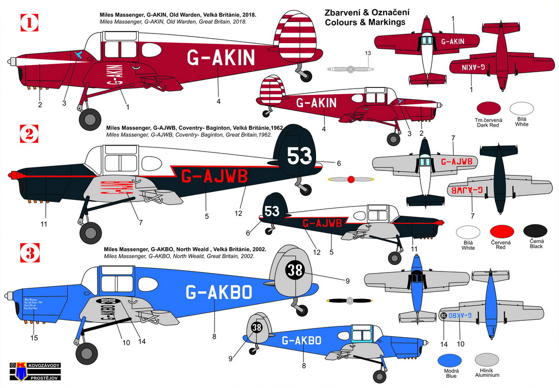 Kovozavody Prostejov 1/72 Miles Messenger 'Early' # 72426