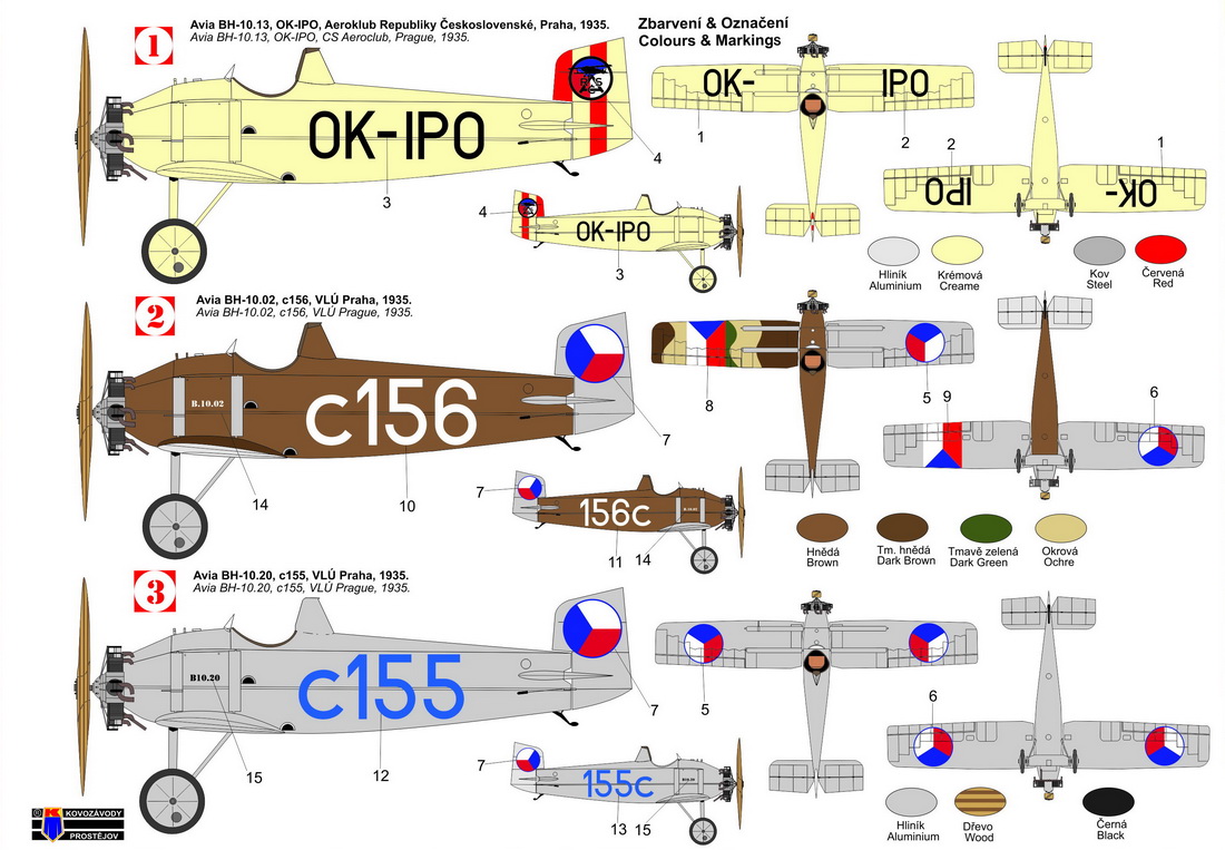 Kovozavody Prostejov 1/72 Avia BH-10 'Special Markings' (CzAF, Czechoslovak Aeroclub) # 72428