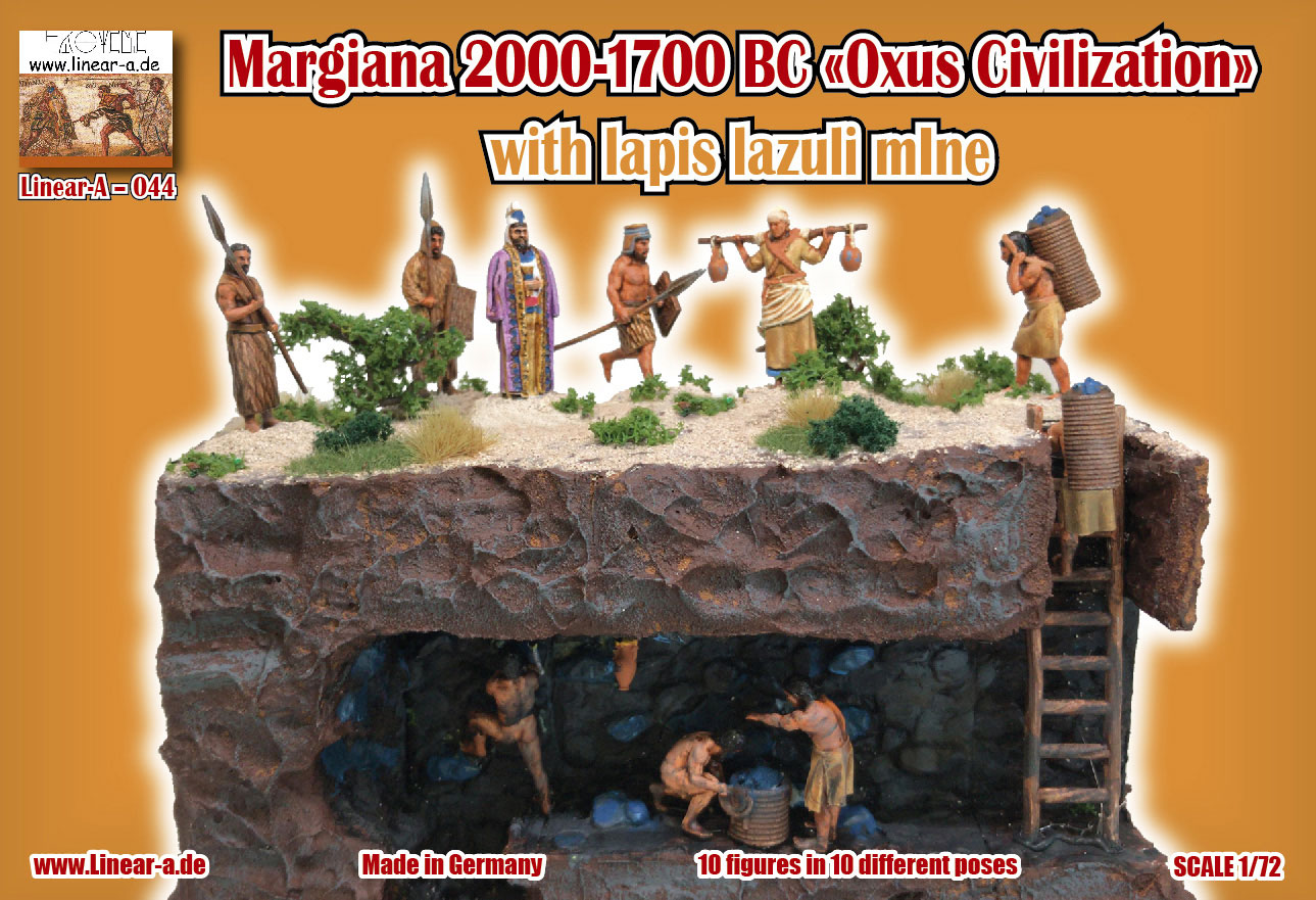Linear-A 1/72 Margiana 2000 BC - 1700 BC "Oxus Civilization" "With Lapis Lazuli Mine" (3D-Printed) # 044
