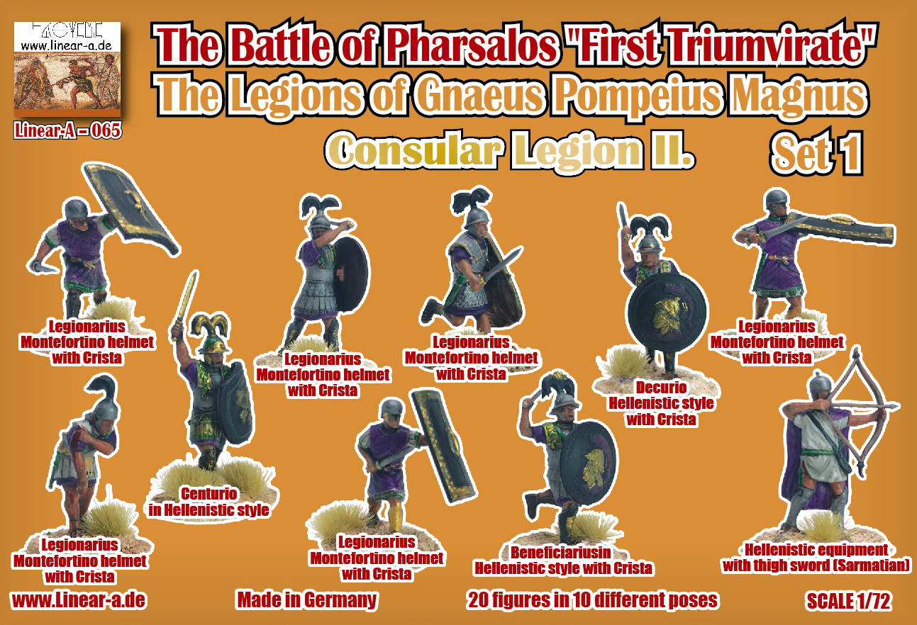 Linear-A 1/72 The Legions Of Pompeius Set 1 (3D-Printed) # 065