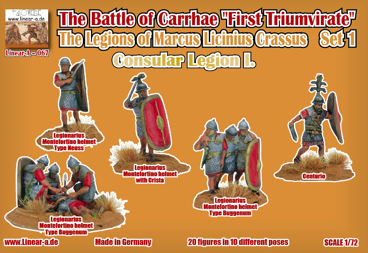 Linear-A 1/72 The Battle of Carrhae "First Triumvirate" Set 1 (3D-Printed) # 067