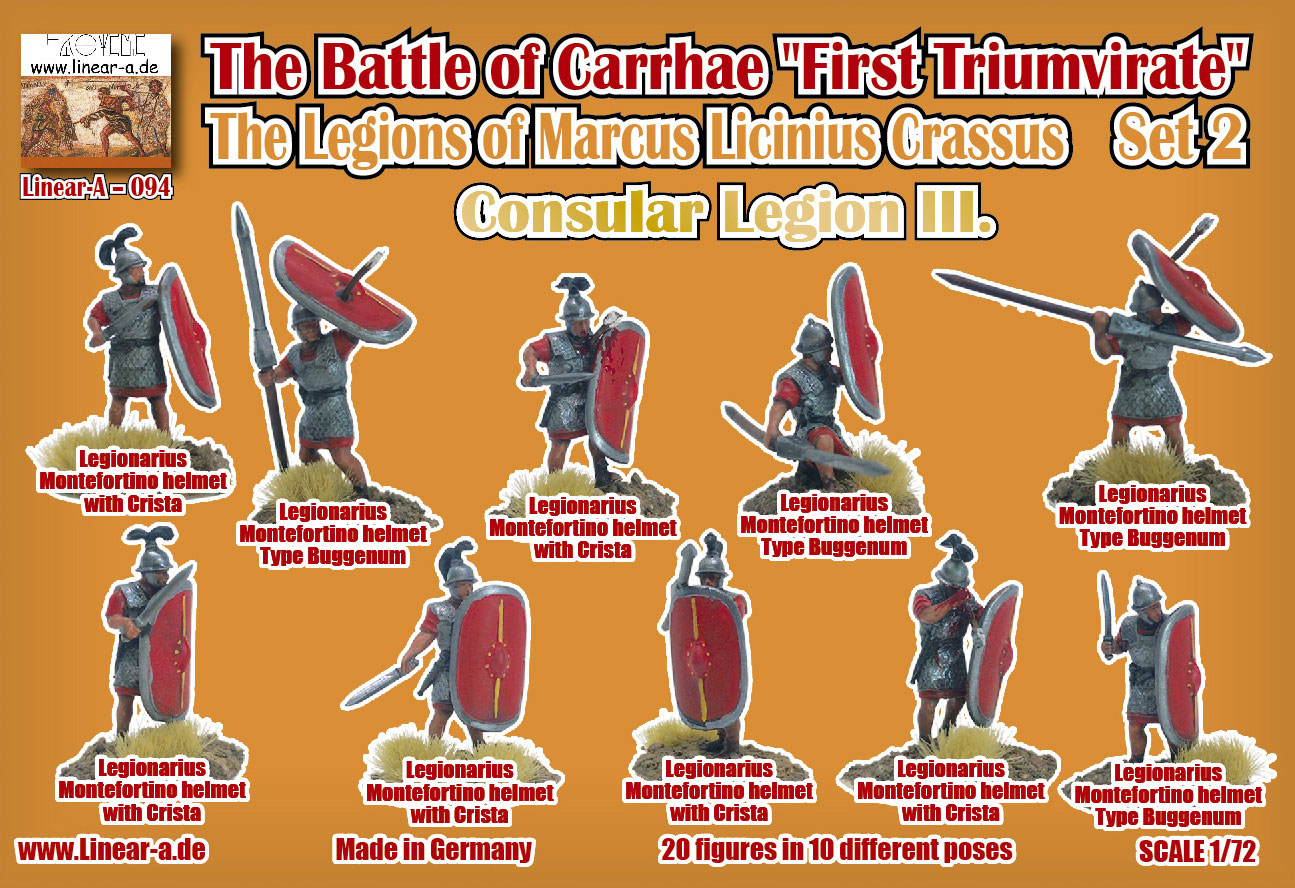 Linear-A 1/72 The Battle of Carrhae "First Triumvirate" Set 2 (3D-Printed) # 094