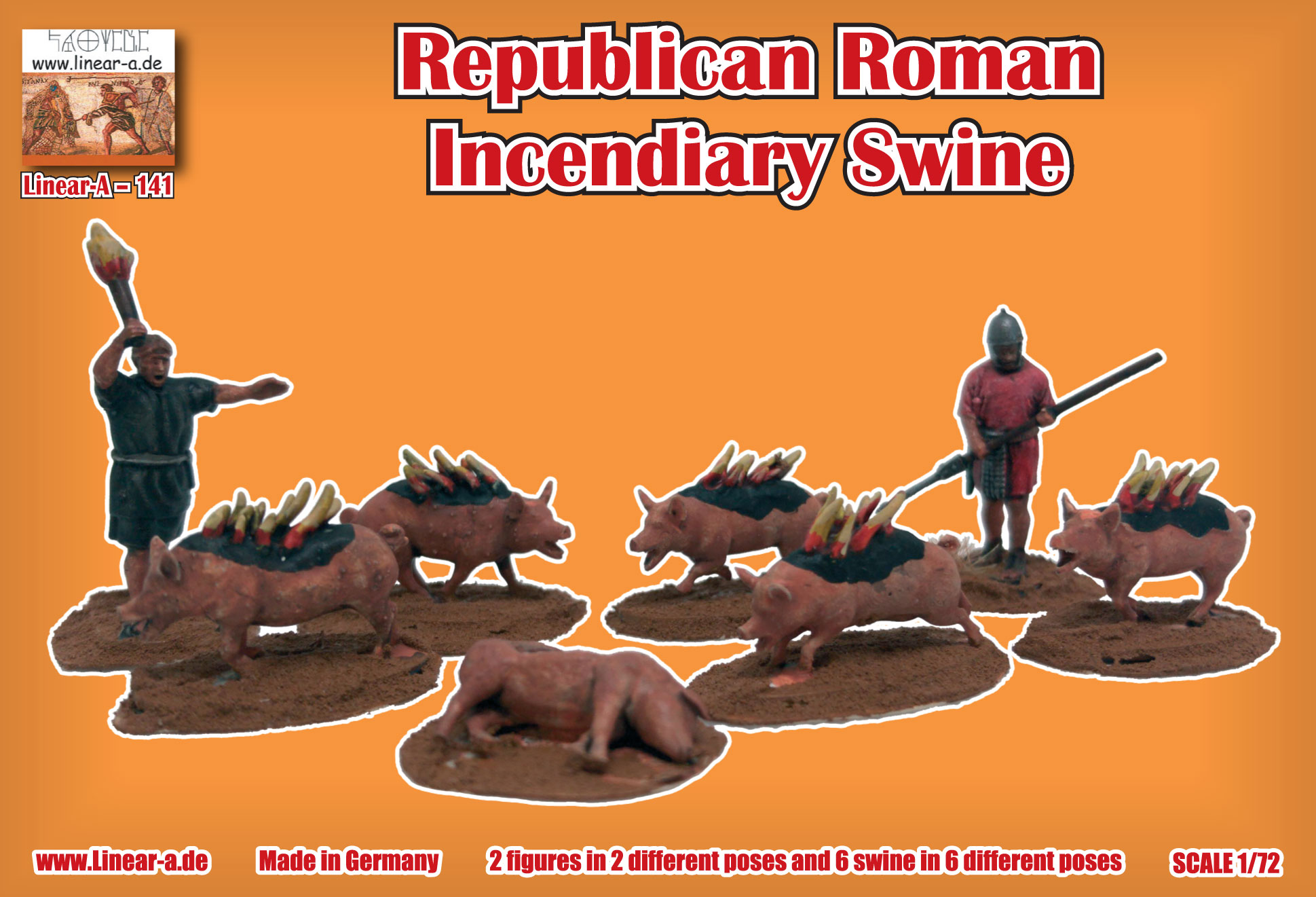 Linear-A 1/72 Republican Roman Incendiary Swine (3D-Printed) # 141