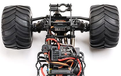 Losi Megalodon Mini LMT 4X4 DRIVETRAIN WITH CENTRE SPOOL