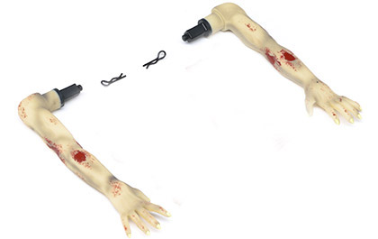 Losi 1/18 Mini LMT Zombie RC Monster Truck Moulded Rubber Arms