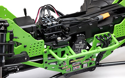 OVERBUILT ELECTRONICS INSTALLED Losi 1/8 LMT 2.0 Grave Digger 4X4 Solid Axle Monster Truck OVERBUILT ELECTRONICS INSTALLED