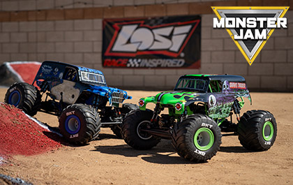 Losi 1/8 LMT 2.0 Son-Uva Digger 4X4 Solid Axle Monster Truck Officially Licensed Monster Jam Bodies