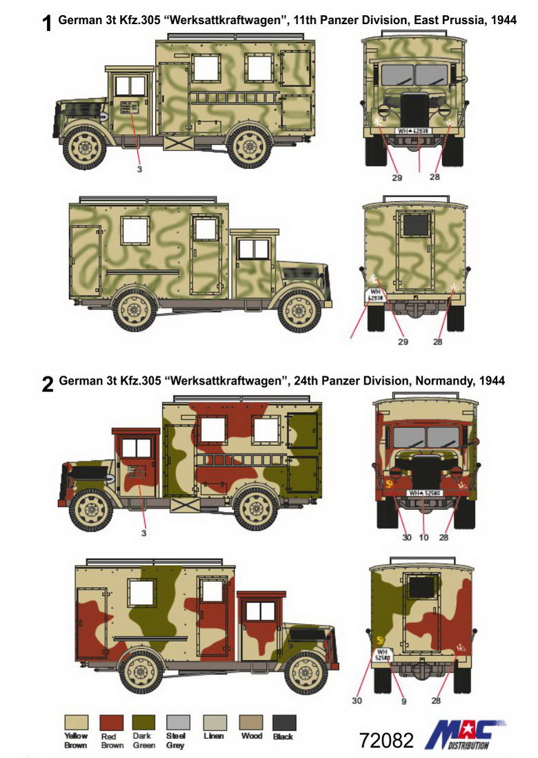 MAC Distribution 1/72 Opel 3t Kfz.305/135 Werksattkraftwagen # 72082