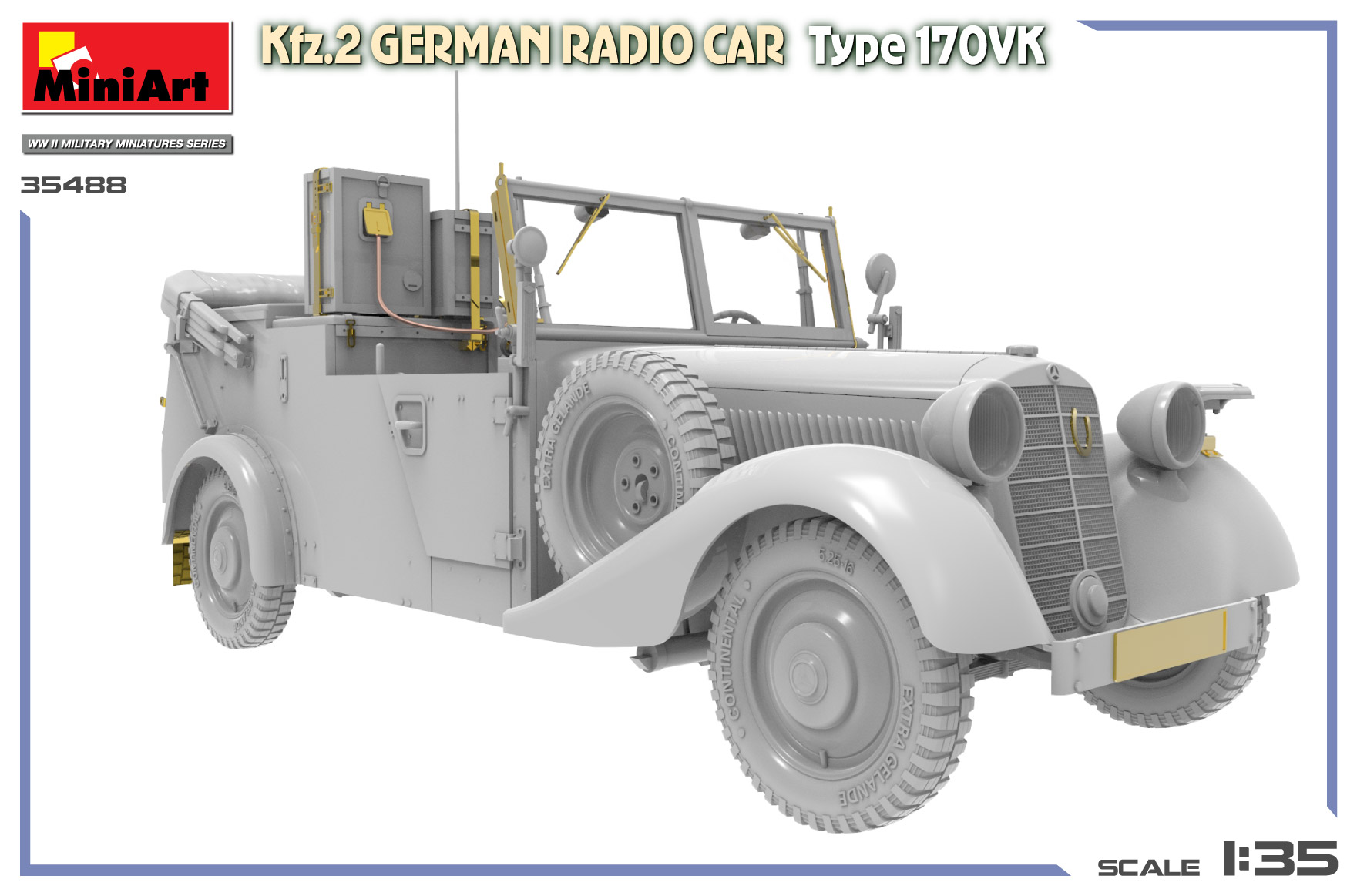 Miniart 1/35 Kfz.2 German Radio Car Type 170VK # 35488