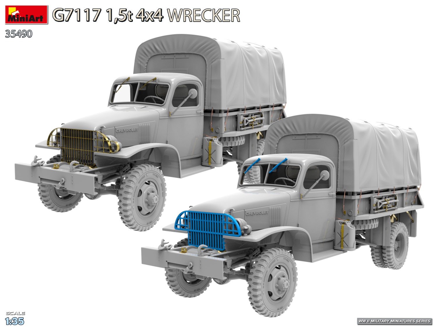 Miniart 1/35 G7117 1,5t 4x4 Wrecker # 35490