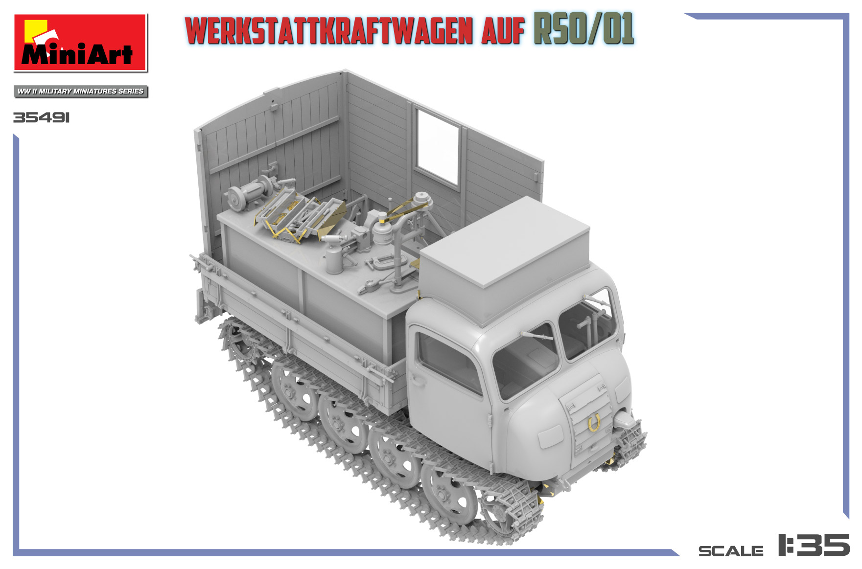 Miniart 1/35 Auf RSO/01 Werkstattkraftwagen # 35491